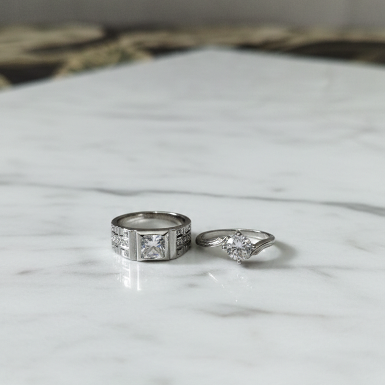 Alloy Adjustable Couple Ring