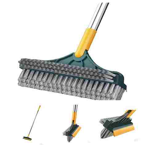 3-in-1 Floor Cleaning Brush with Wiper
