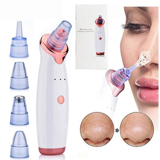 3-in-1 Wireless Blackhead Remover Vacuum | Face & Nose Pore Cleaner