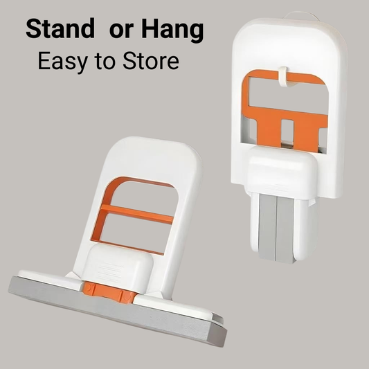 Foldable Desktop Mini Sponge Mop | Portable Wet & Dry Cleaning | Self‑Squeezing Mop for Kitchen, Bathroom, Car & Glass