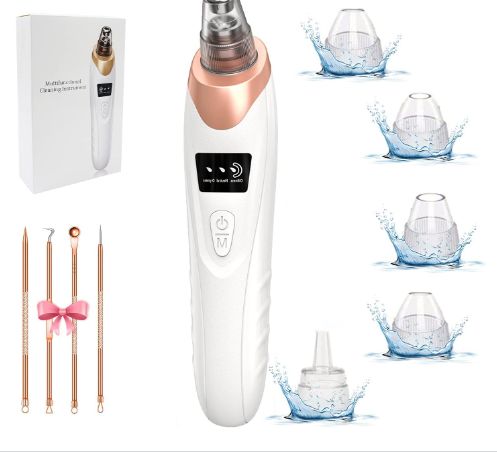 3-in-1 Wireless Blackhead Remover Vacuum | Face & Nose Pore Cleaner