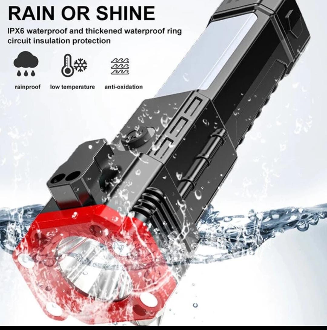 High Power LED Torch Light Rechargeable Flashlight
