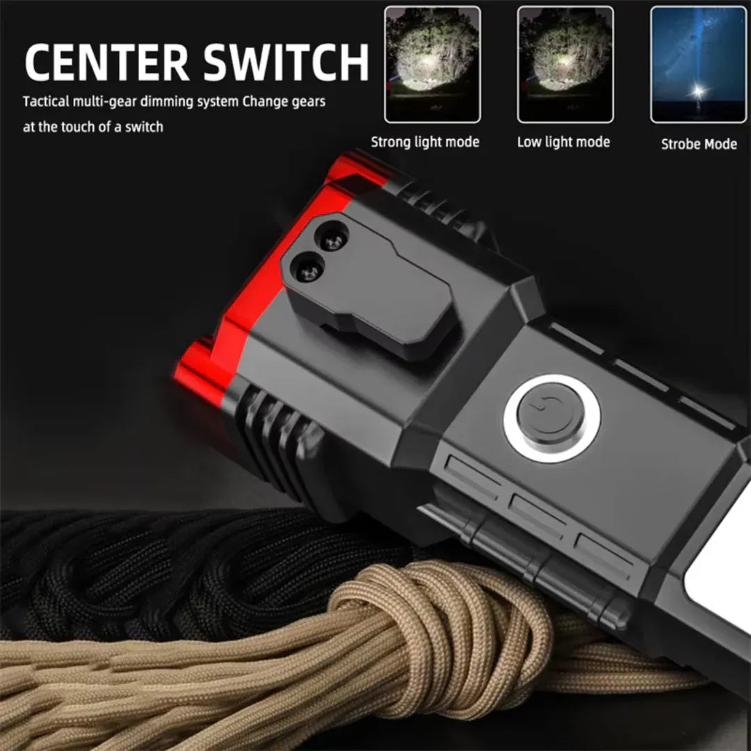 High Power LED Torch Light Rechargeable Flashlight