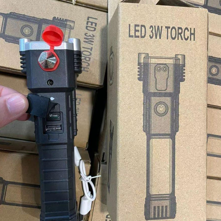 High Power LED Torch Light Rechargeable Flashlight