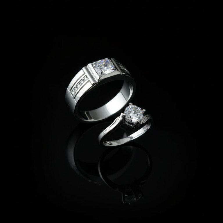 Alloy Adjustable Couple Ring