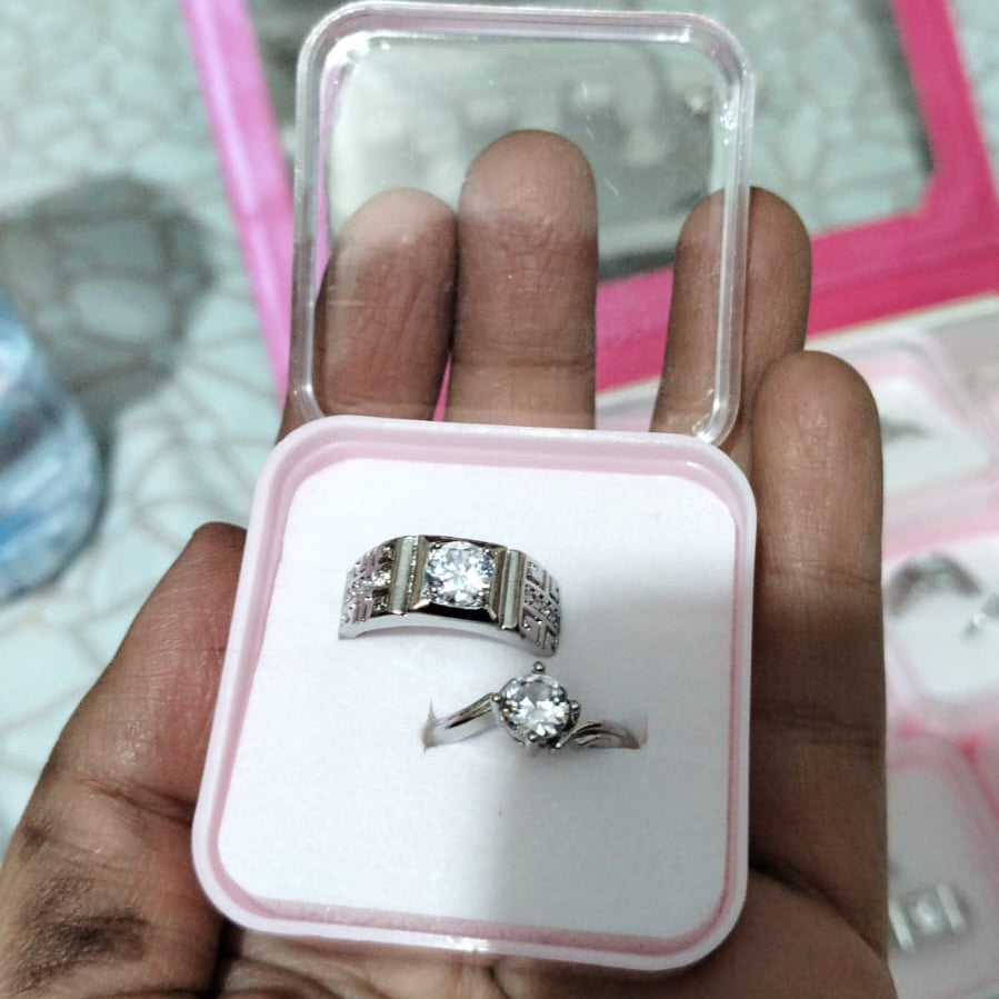 Alloy Adjustable Couple Ring