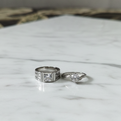 Alloy Adjustable Couple Ring