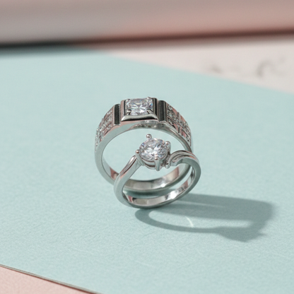 Alloy Adjustable Couple Ring