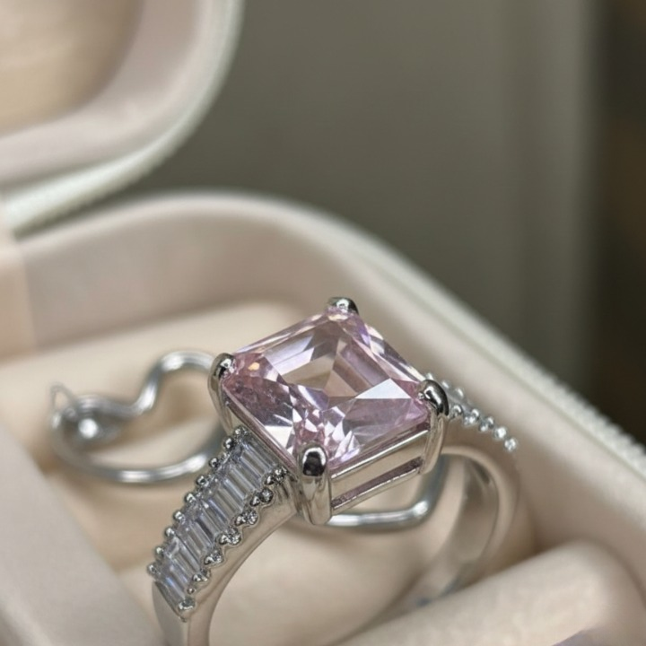 Elegant Heart & Stone 5-Piece Women’s Jewelry Gift Set