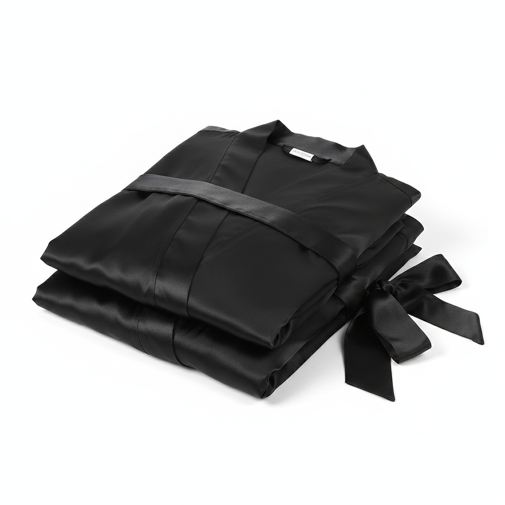 Elegant Silk Couple Gown