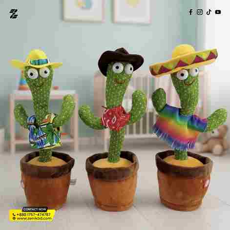 Dancing Tactos Toy Singing, Talking, Voice Recording Pluh with USB Rechargeable Function