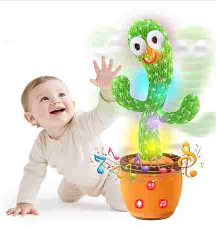 Dancing Tactos Toy Singing, Talking, Voice Recording Pluh with USB Rechargeable Function
