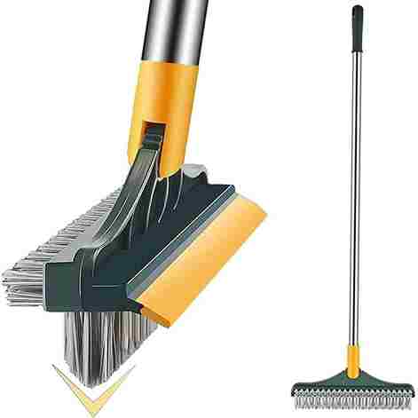 3-in-1 Floor Cleaning Brush with Wiper