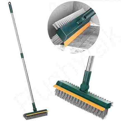 3-in-1 Floor Cleaning Brush with Wiper