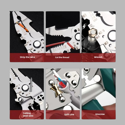 16 In 1 Plier Durable Strong Reliable Multi Functional Compact And Versatile Iron Tool With Multicolor Finish