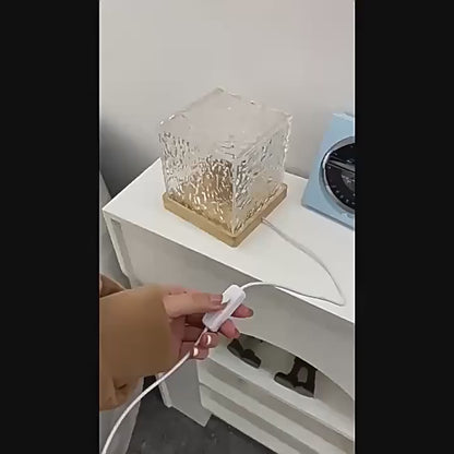 Dynamic Rotating Water Ripple Night Light